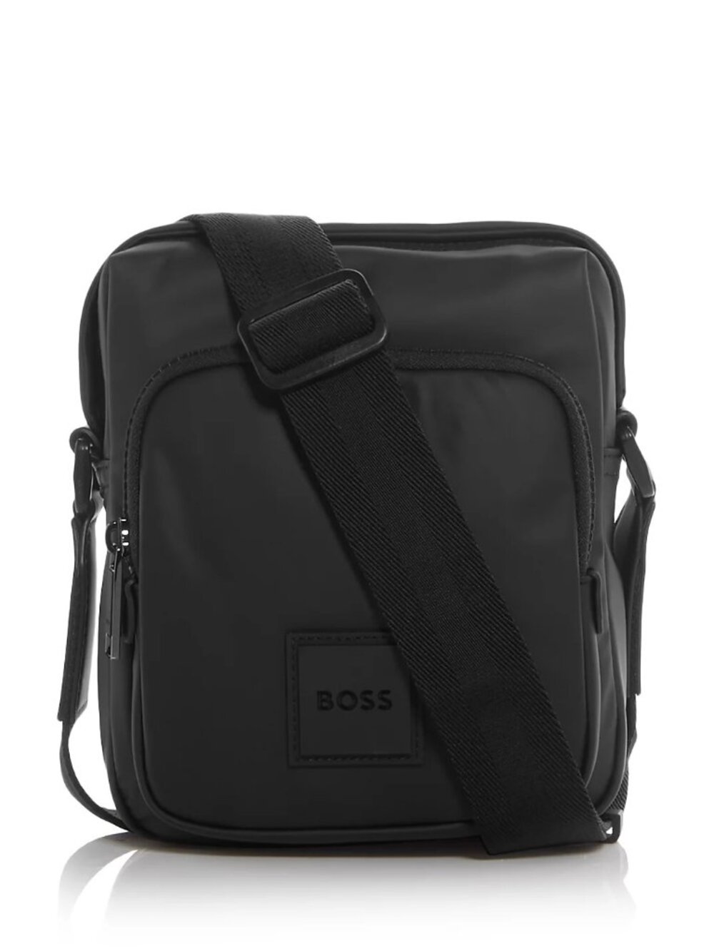Hugo Boss Men's BOSS Oryo Small Crossbody Zip Top Bag Exterior Zip Pocket Black